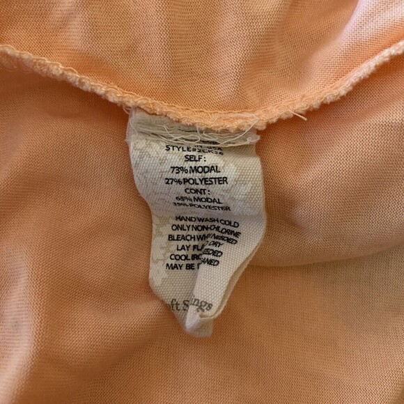 Soft Surroundings Womens Size Medium Pink Keyhole Front Sheer Tunic Top Blouse - Picture 5 of 5